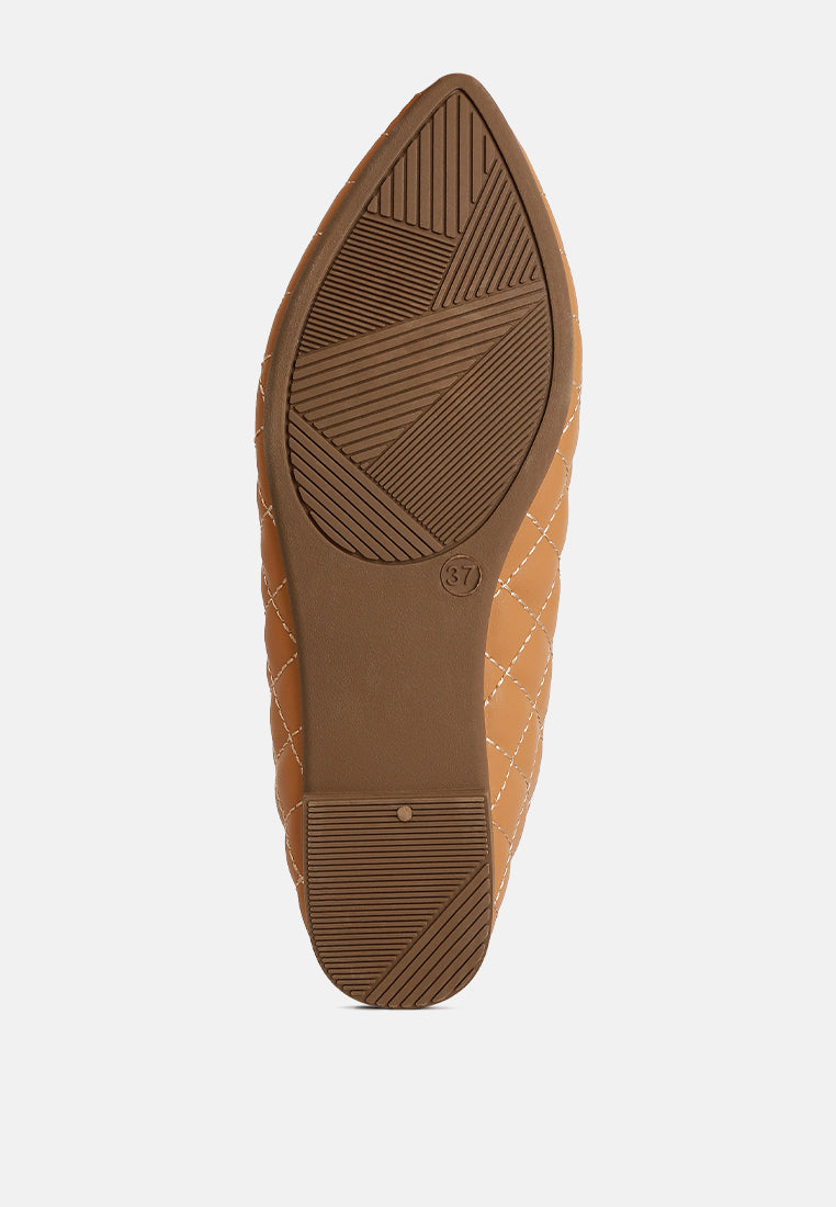 Rikhani Quilted Detail Ballet Flats from London Rag International