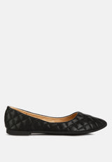 Rikhani Quilted Detail Ballet Flats from London Rag International
