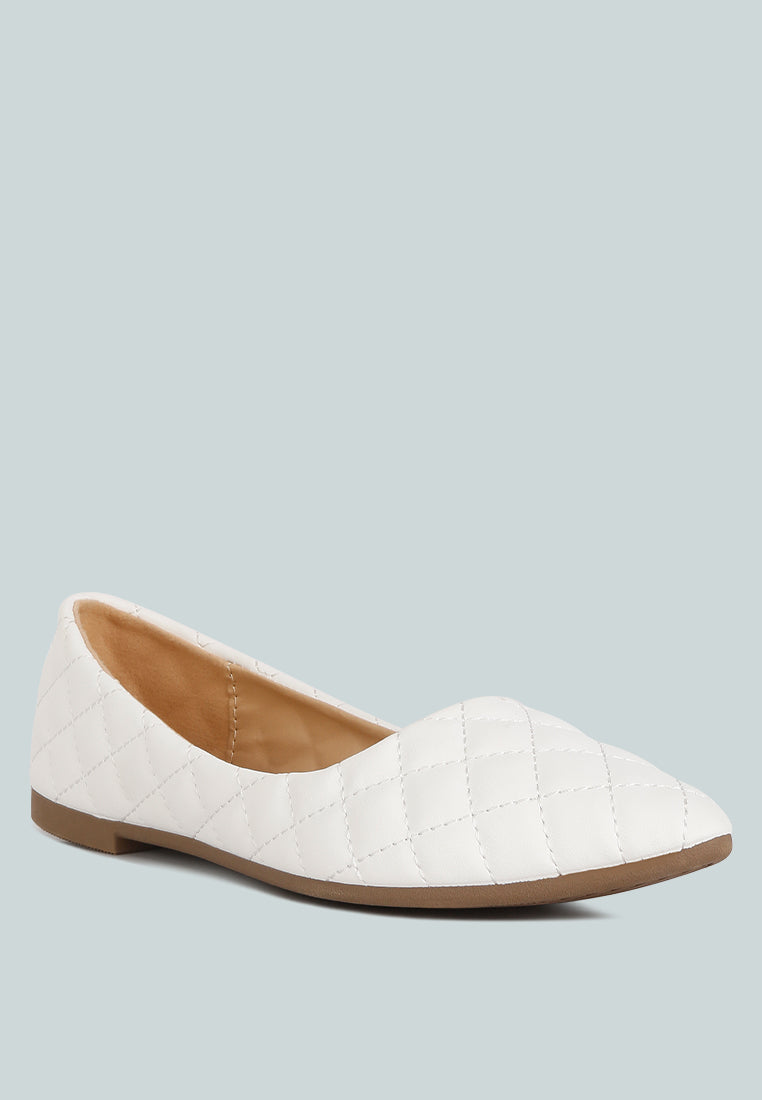 Rikhani Quilted Detail Ballet Flats from London Rag International
