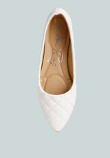 Rikhani Quilted Detail Ballet Flats from London Rag International