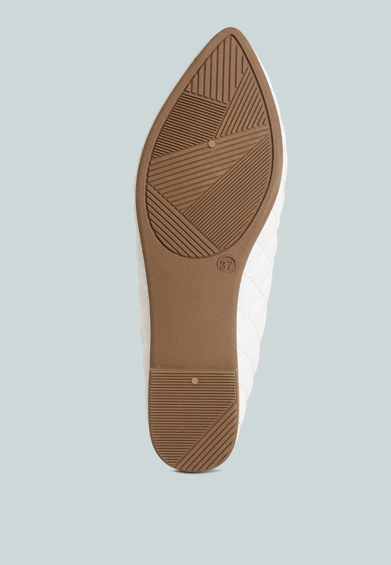 Rikhani Quilted Detail Ballet Flats from London Rag International