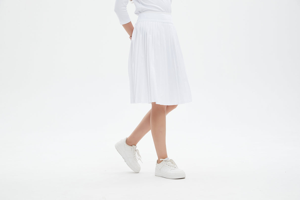 MM MINI PLEATS - WHITE. from Mia Mod
