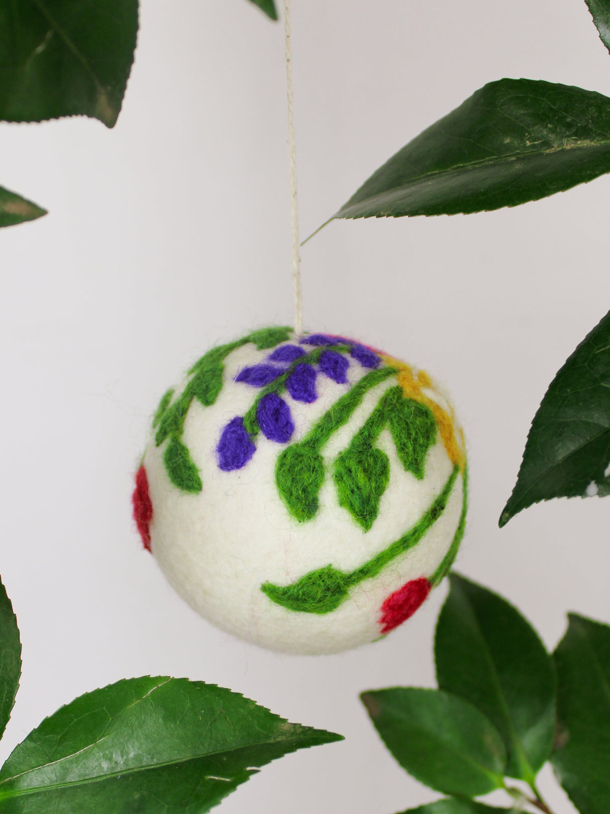Hand Felted Wool Ball Ornament  - Bouquet from Ash & Rose