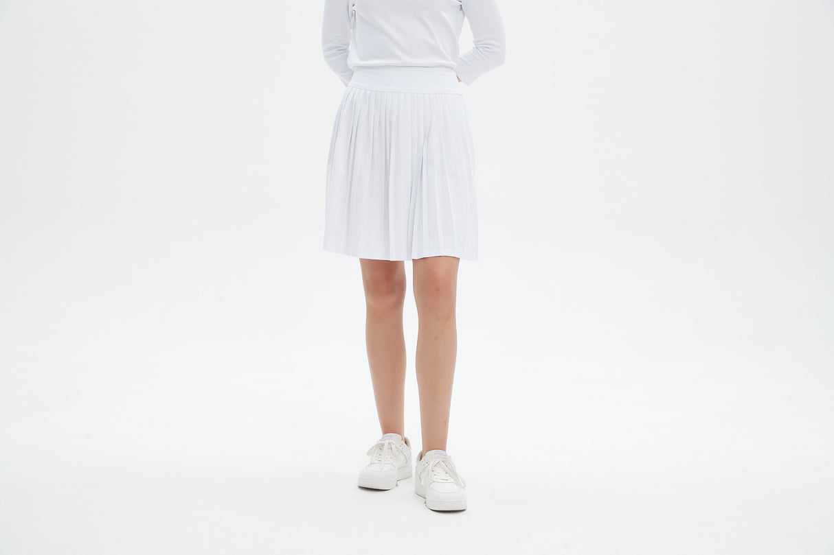 MM MINI PLEATS - WHITE. from Mia Mod