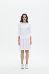 MM MINI PLEATS - WHITE. from Mia Mod