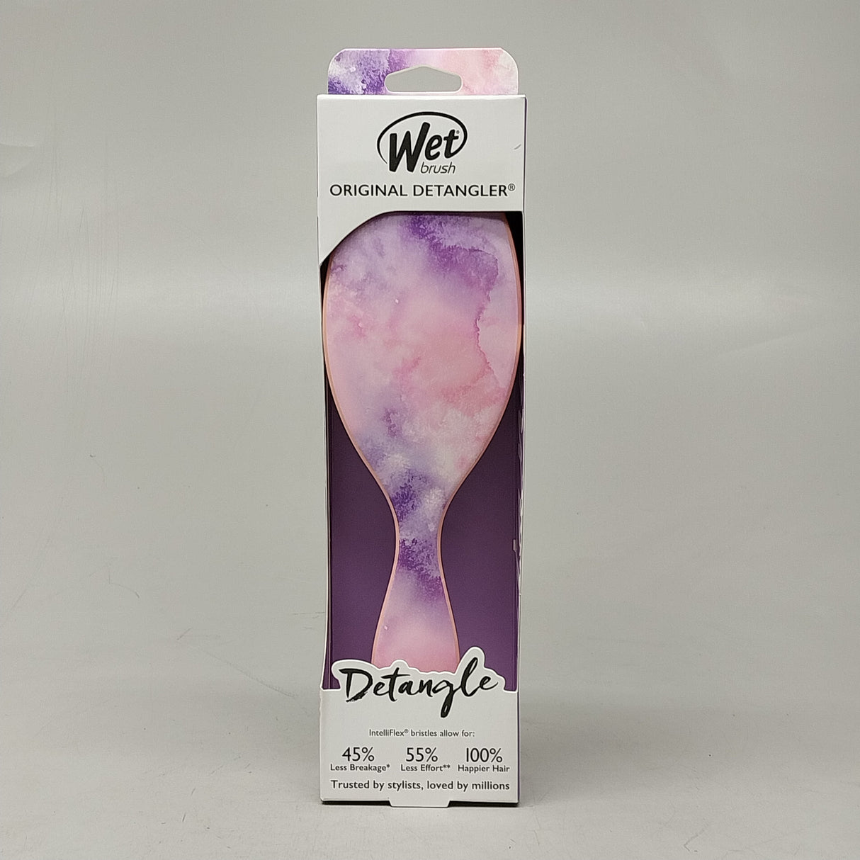 WET BRUSH (4 PACK) Original Detangler Hair Brush Pink / Purple Watermark Pattern from PayWut