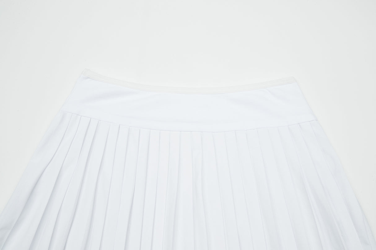 MM MINI PLEATS - WHITE. from Mia Mod