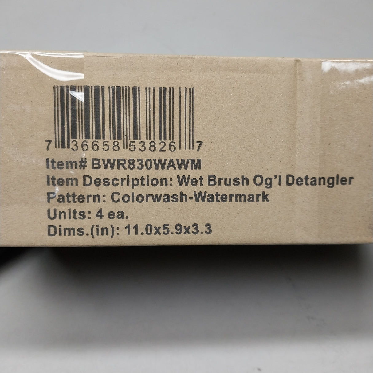 WET BRUSH (4 PACK) Original Detangler Hair Brush Pink / Purple Watermark Pattern from PayWut