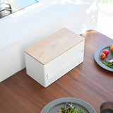 Paper Towel Dispenser - Steel + Wood from Yamazaki Home