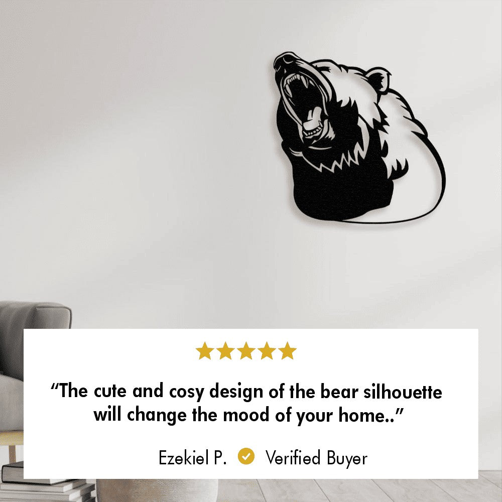 Bear Silhouette Metal Wall Art from VITAHOME DESIGN LLC