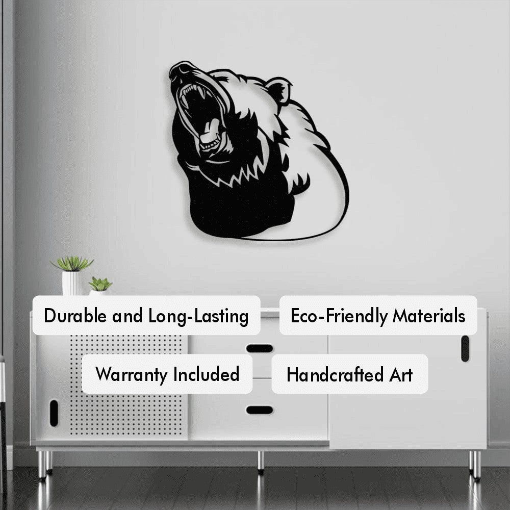 Bear Silhouette Metal Wall Art from VITAHOME DESIGN LLC