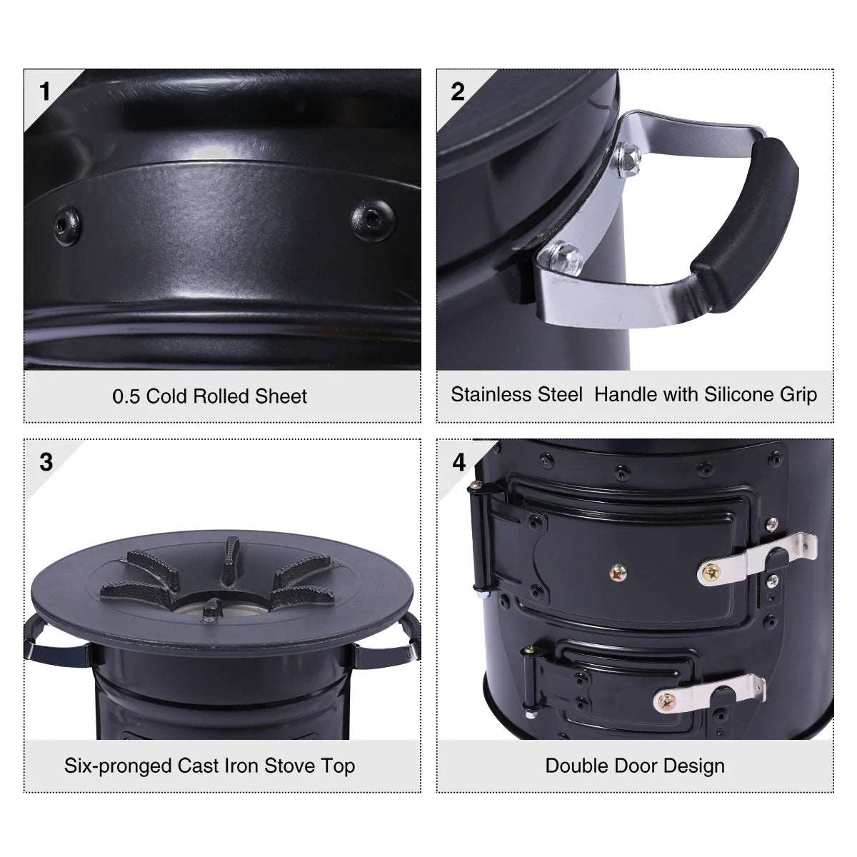 Redcamp Portable Rocket Stove for Camping from Redcamp