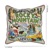 Rocky Mountain National Park Hand-Embroidered Pillow by Cat Studio from Quirks!