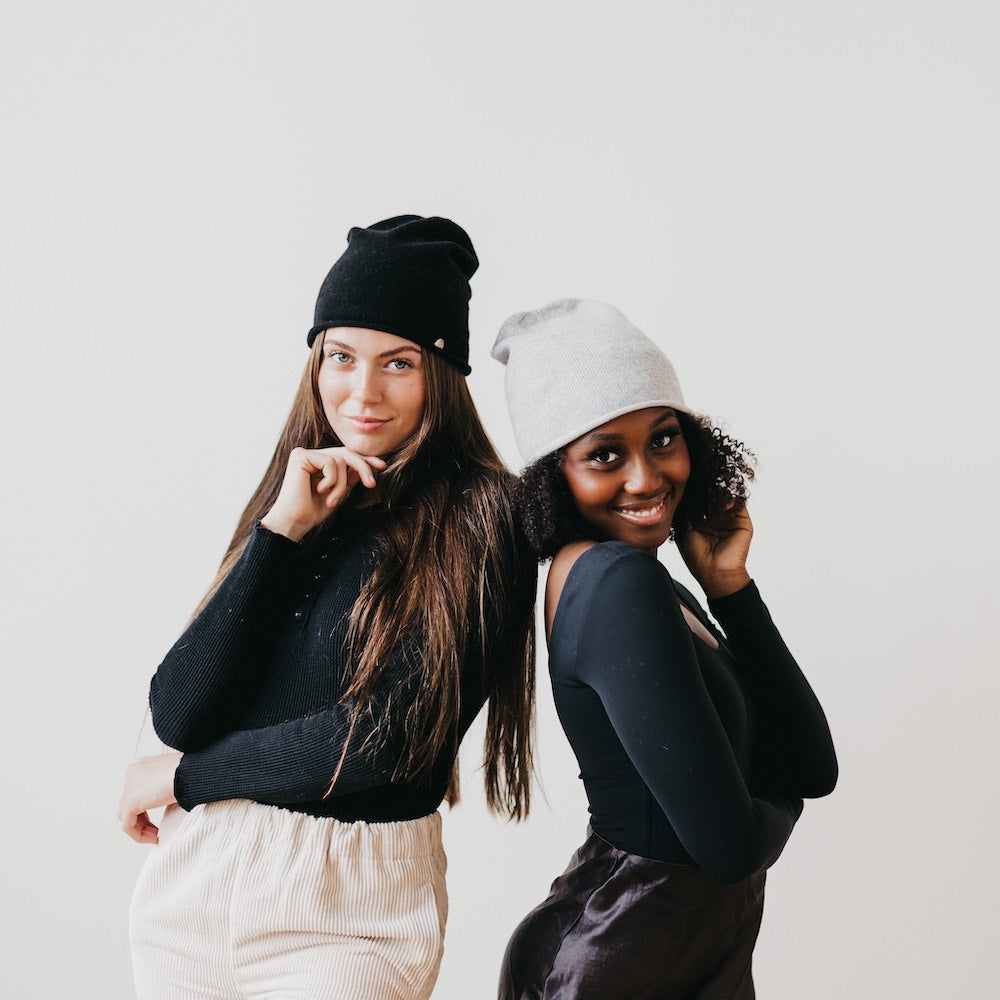 Rolled Edge, Cashmere Beanie from Pretty Simple