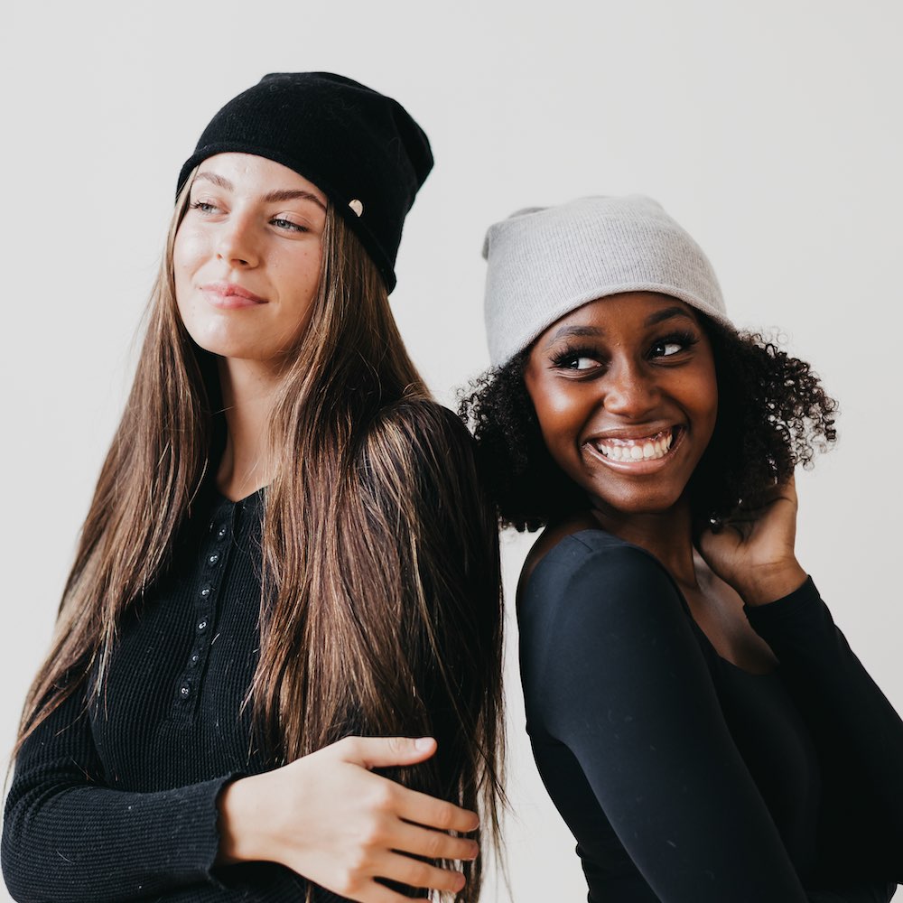 Rolled Edge, Cashmere Beanie from Pretty Simple