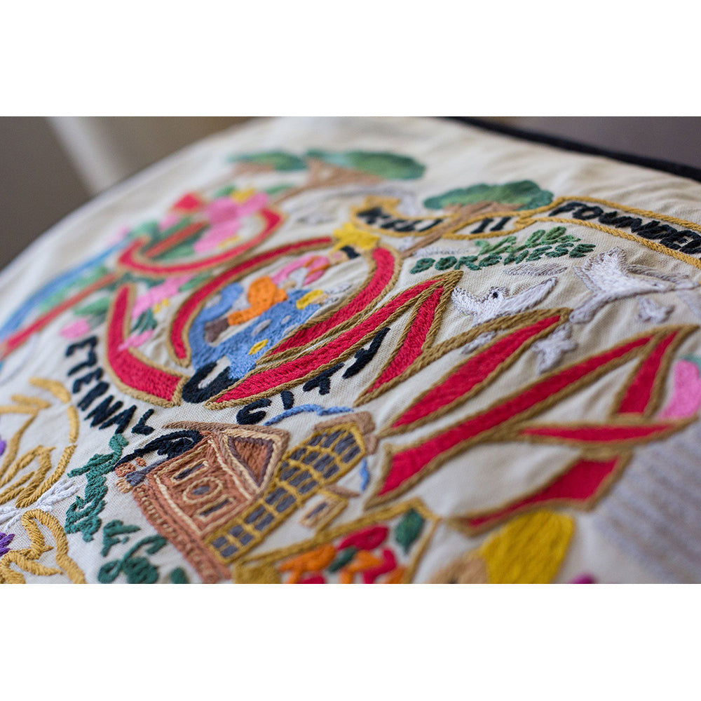 Roma Hand-Embroidered Pillow from Quirks!