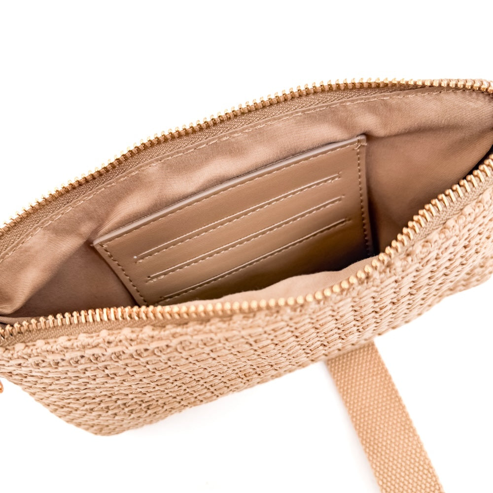Rome Raffia Clutch Card Holder Wristlet from Pretty Simple