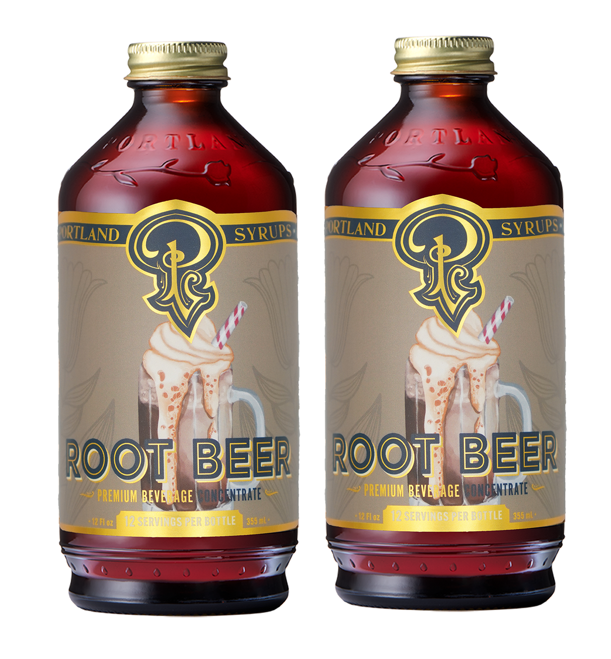 Genuine Root Beer Syrup two-pack from Portland Syrups
