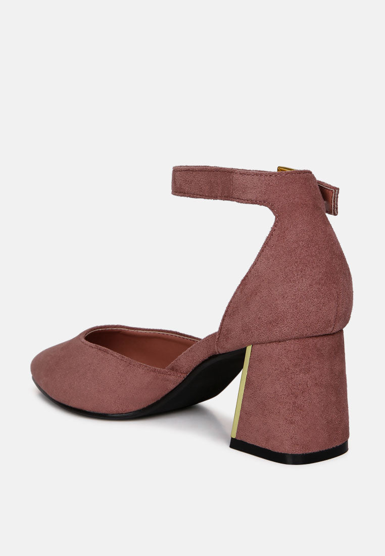 Rory Metallic Sling Detail Block Heel Sandals from London Rag International
