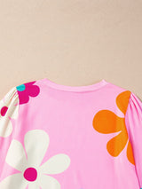 70s Style Floral Print T-Shirt from MsDressly