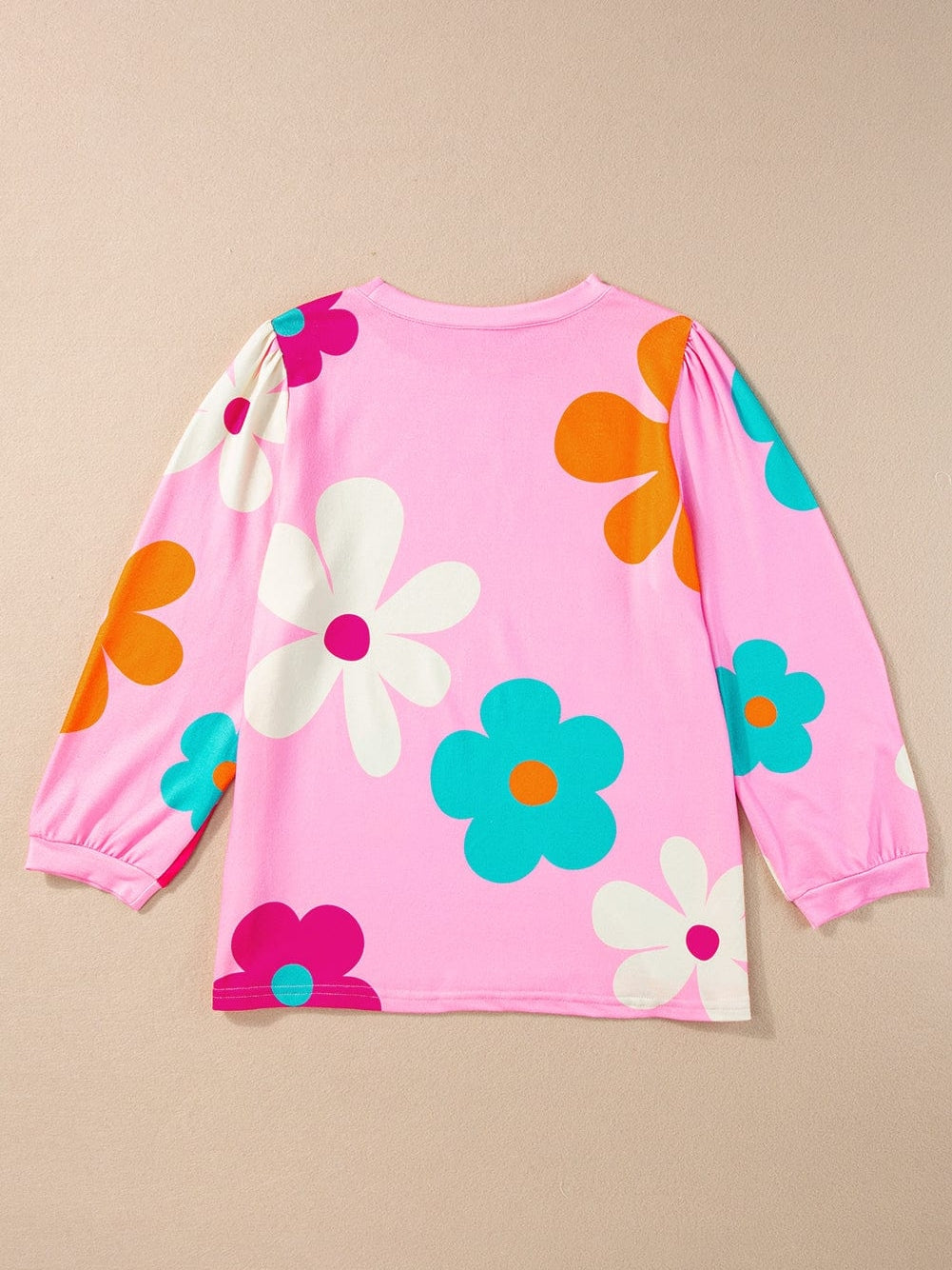 70s Style Floral Print T-Shirt from MsDressly