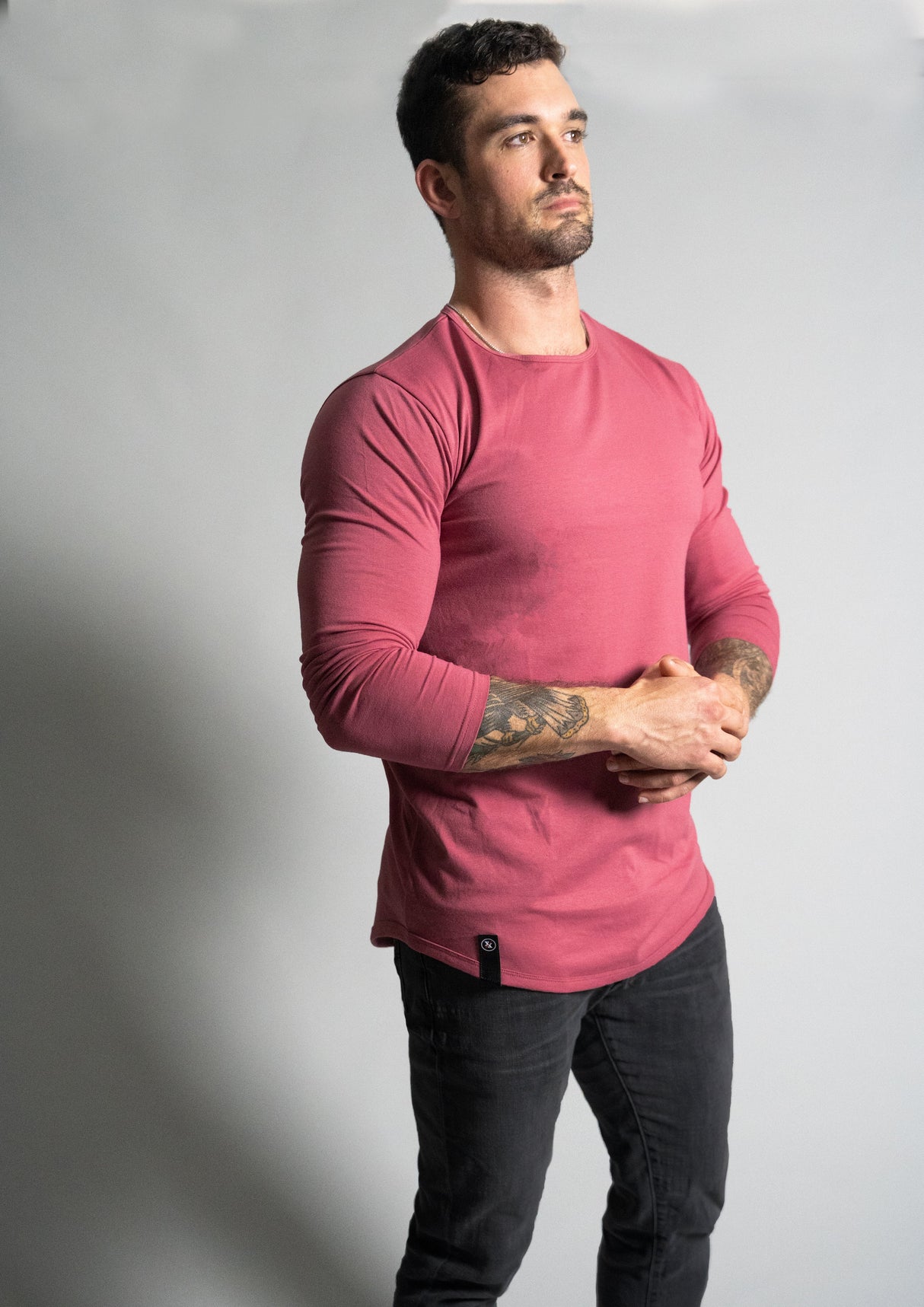 L/S Curved Hem from Ten/10 Apparel