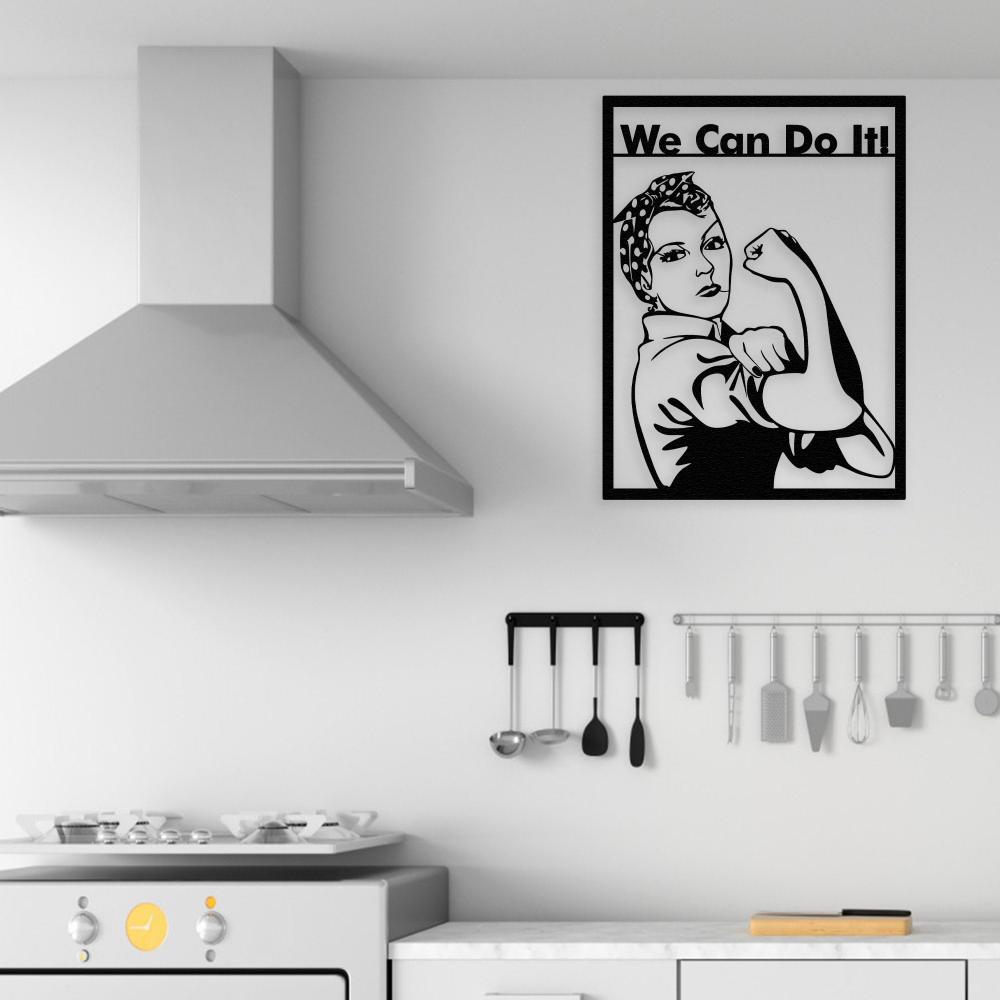 Rosie the Riveter Metal Wall Art from VITAHOME DESIGN LLC