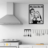 Rosie the Riveter Metal Wall Art from VITAHOME DESIGN LLC