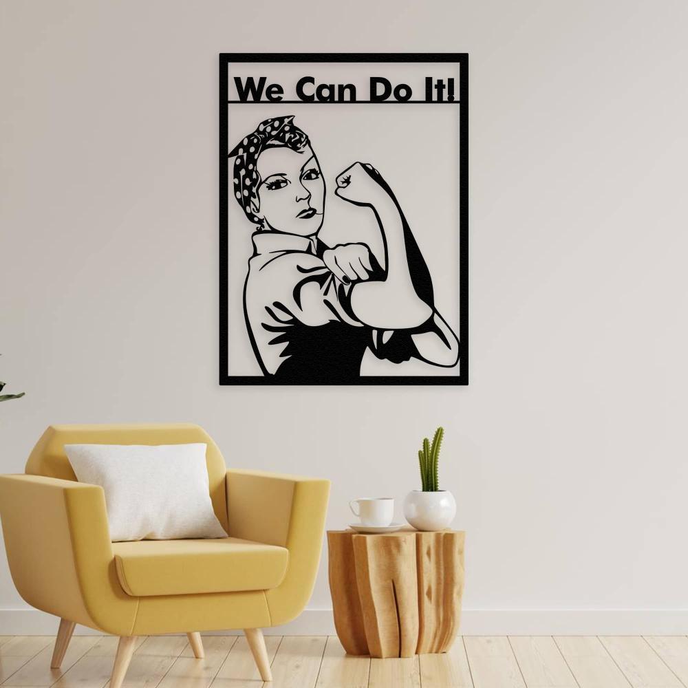 Rosie the Riveter Metal Wall Art from VITAHOME DESIGN LLC