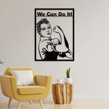Rosie the Riveter Metal Wall Art from VITAHOME DESIGN LLC