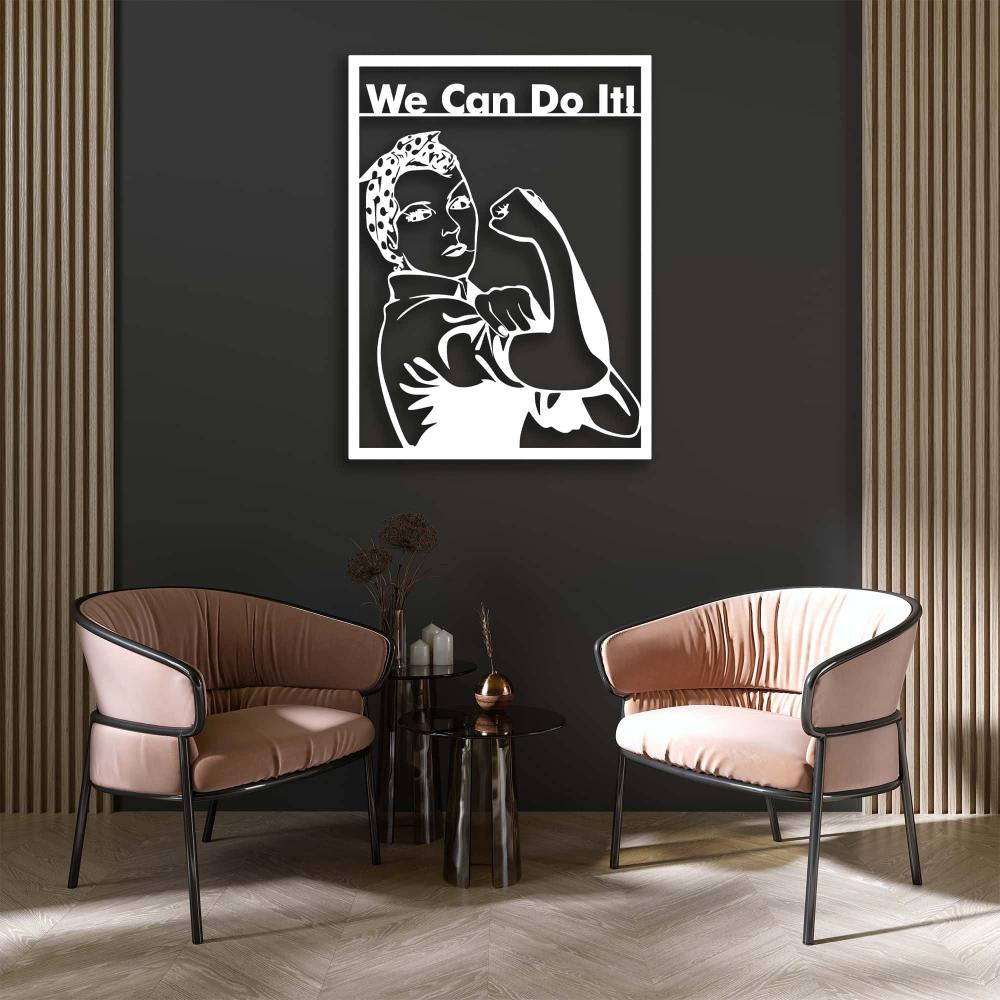 Rosie the Riveter Metal Wall Art from VITAHOME DESIGN LLC