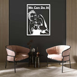Rosie the Riveter Metal Wall Art from VITAHOME DESIGN LLC