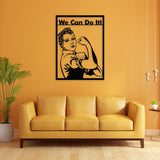 Rosie the Riveter Metal Wall Art from VITAHOME DESIGN LLC