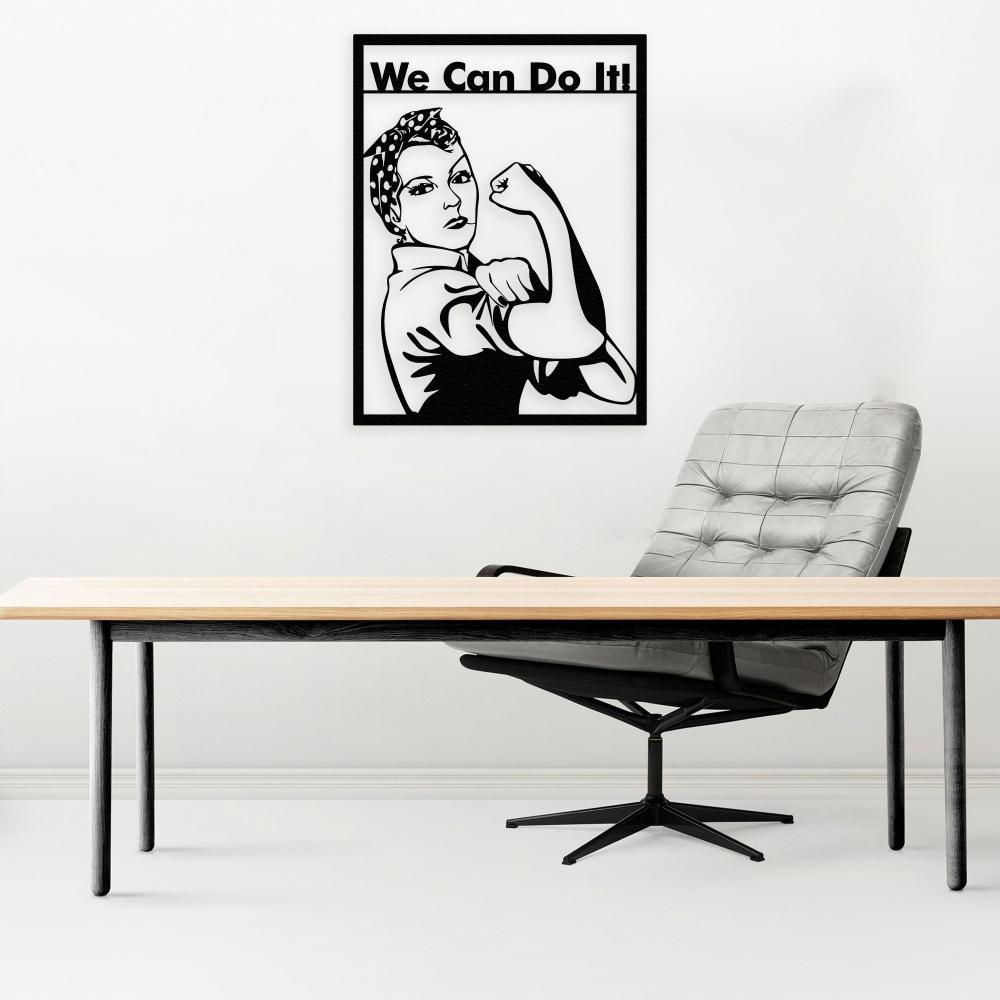 Rosie the Riveter Metal Wall Art from VITAHOME DESIGN LLC