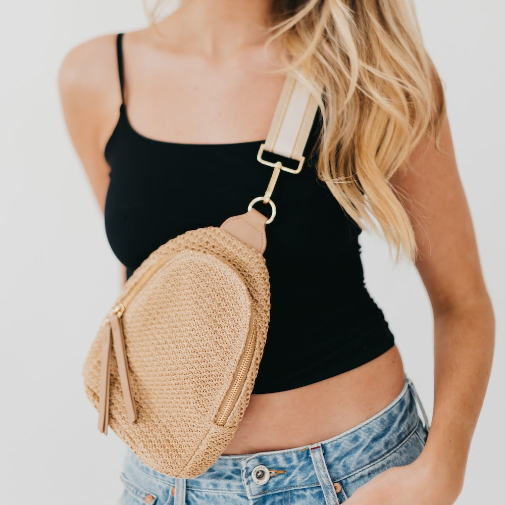 Rowan Raffia Sling Bag from Pretty Simple