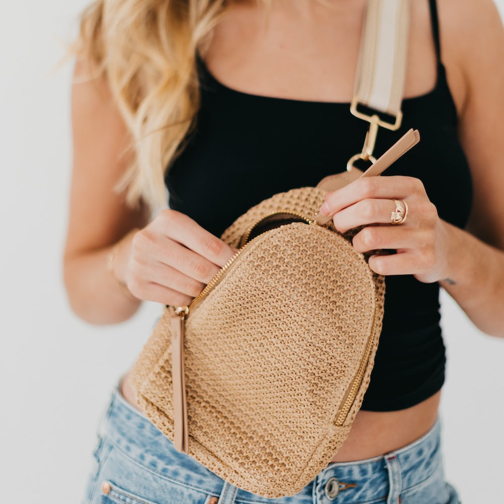 Rowan Raffia Sling Bag from Pretty Simple
