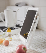 Tablet and Cookbook Stand - Steel + Wood from Yamazaki Home