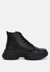 Roxane Chunky Lace Up Boots from London Rag International