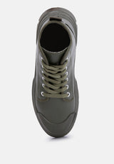 Roxane Chunky Lace Up Boots from London Rag International