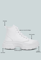 Roxane Chunky Lace Up Boots from London Rag International