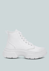 Roxane Chunky Lace Up Boots from London Rag International
