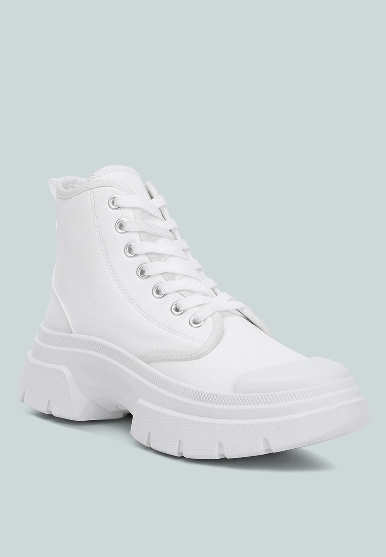 Roxane Chunky Lace Up Boots from London Rag International