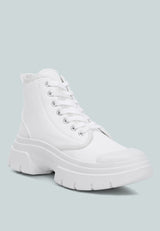 Roxane Chunky Lace Up Boots from London Rag International