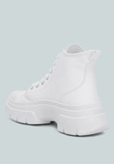 Roxane Chunky Lace Up Boots from London Rag International