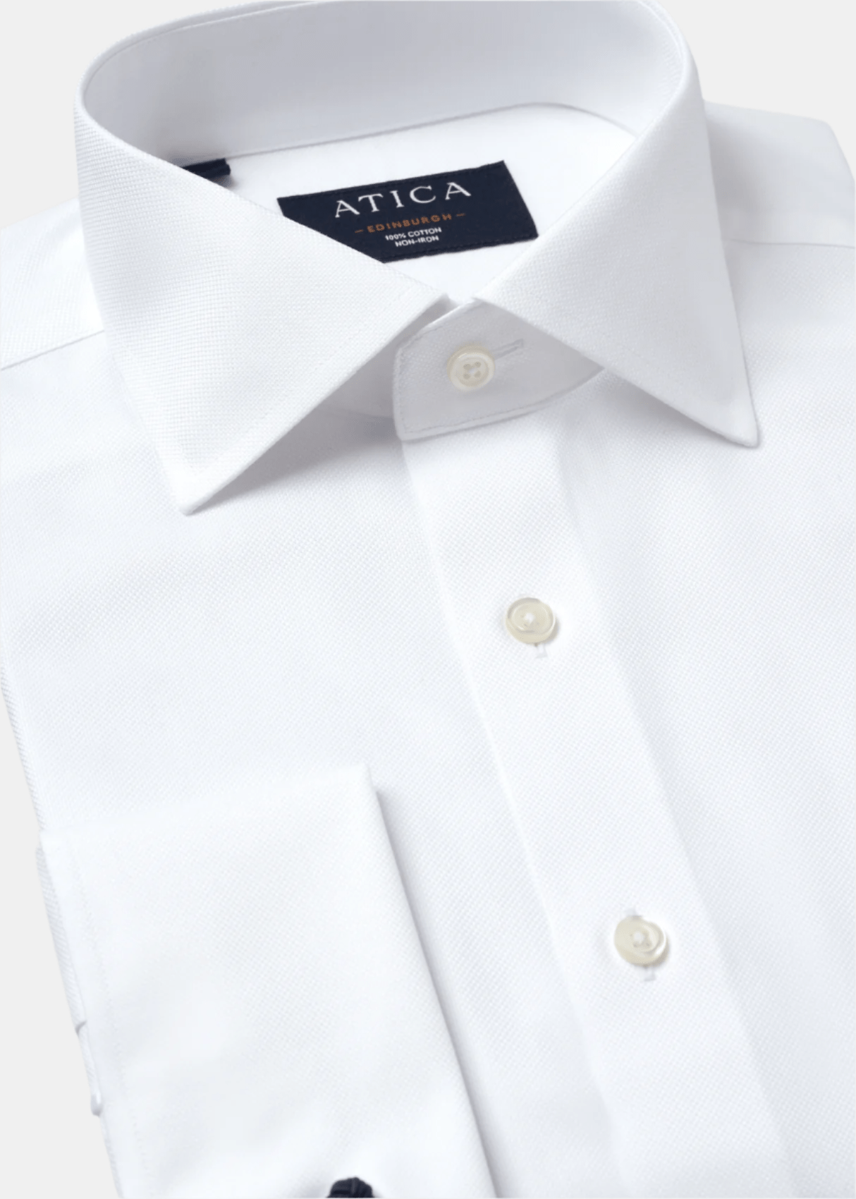 Edinburgh Cufflink White Shirt from Atica Man