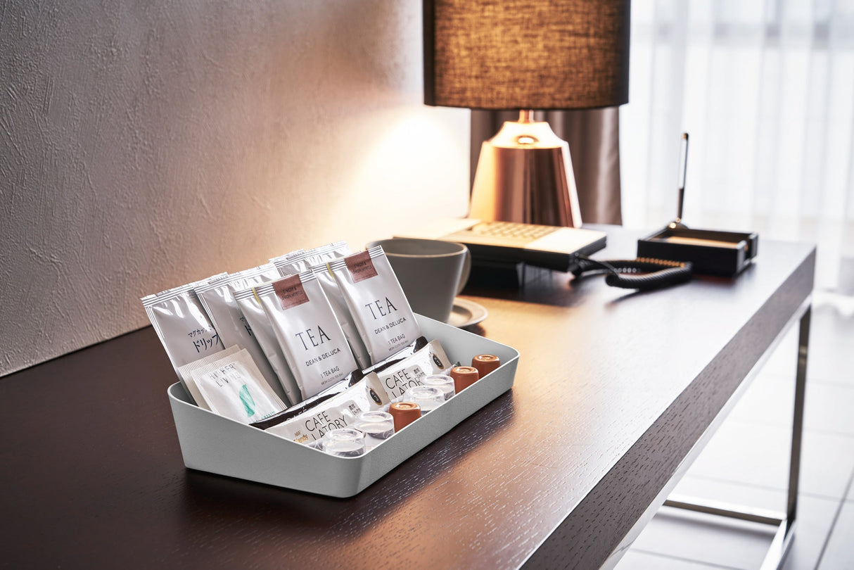 Vanity Tray - Angled - Two Sizes - Steel from Yamazaki Home