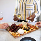 Libbey Acaciawood 4-Piece Cheese Board Serving Set with Glass Dome from Libbey