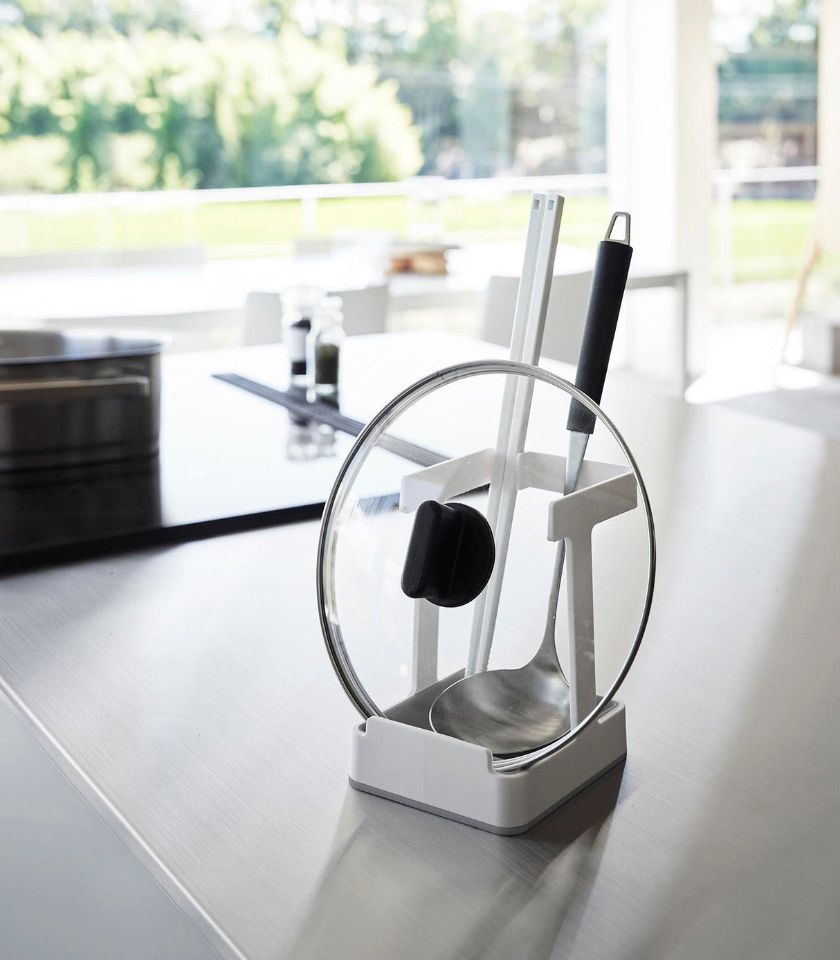Lid & Ladle Stand - Large from Yamazaki Home