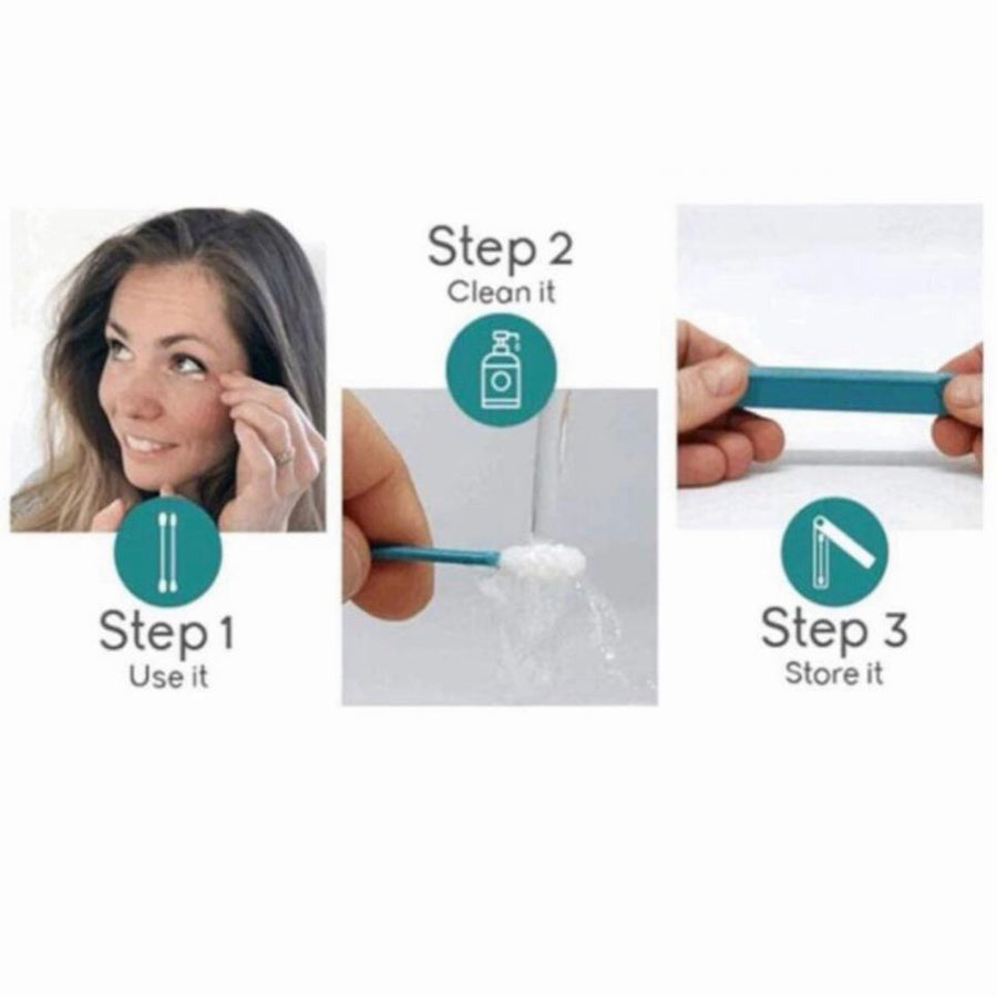 Reusable Silicone Cotton Swab -2 Pack from Choixe