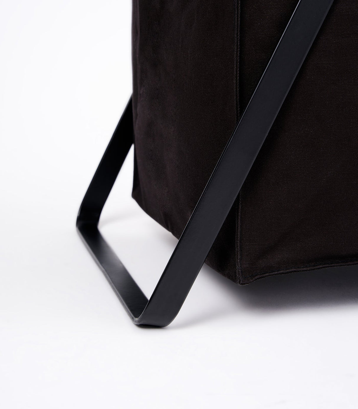 Laundry Hamper with Cotton Liner - Two Sizes - Steel + Cotton from Yamazaki Home